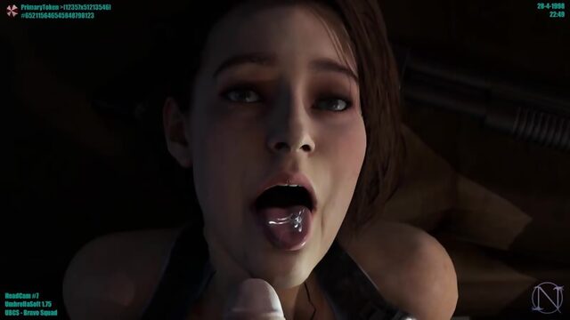 (sound)jill valentine pov blowjob; facefuck [resident evil;porn;hentai;oral;fellatio;sex;rough;r34;blender;порно;секс;минет]