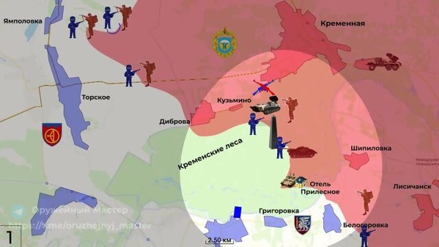 06 марта 2023. Украина - карта боевых действий. Продвижение на Северском направлении и обстановка в Артемовске.