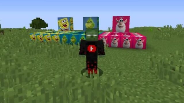 ЧТО НАХОДИТСЯ В ЯМЕ ГРИНЧ БУБА СПАНЧ БОБ В МАЙНКРАФТ НУБИК MINECRAFT МУЛЬТИК