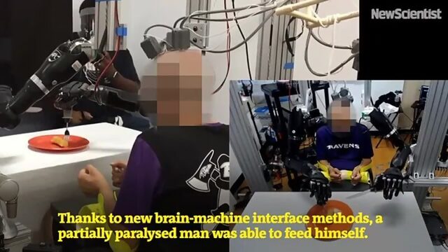 Paralysed man feeds himself dessert using his mind and smart robotic hands