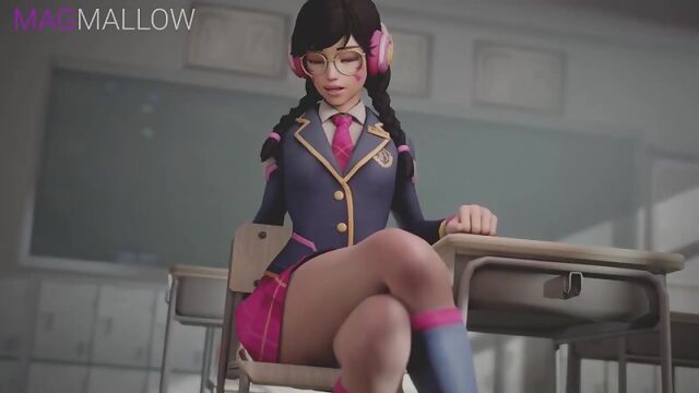 D.Va MagMallow Overwatch 3D porn animated webm