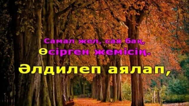 Ана туралы жыр (караоке)