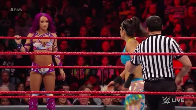 сексуальное видео|секс|эротика Sasha Banks Bayley vs. Mandy Rose Sonya Deville- Raw, Jan. 8, 2018